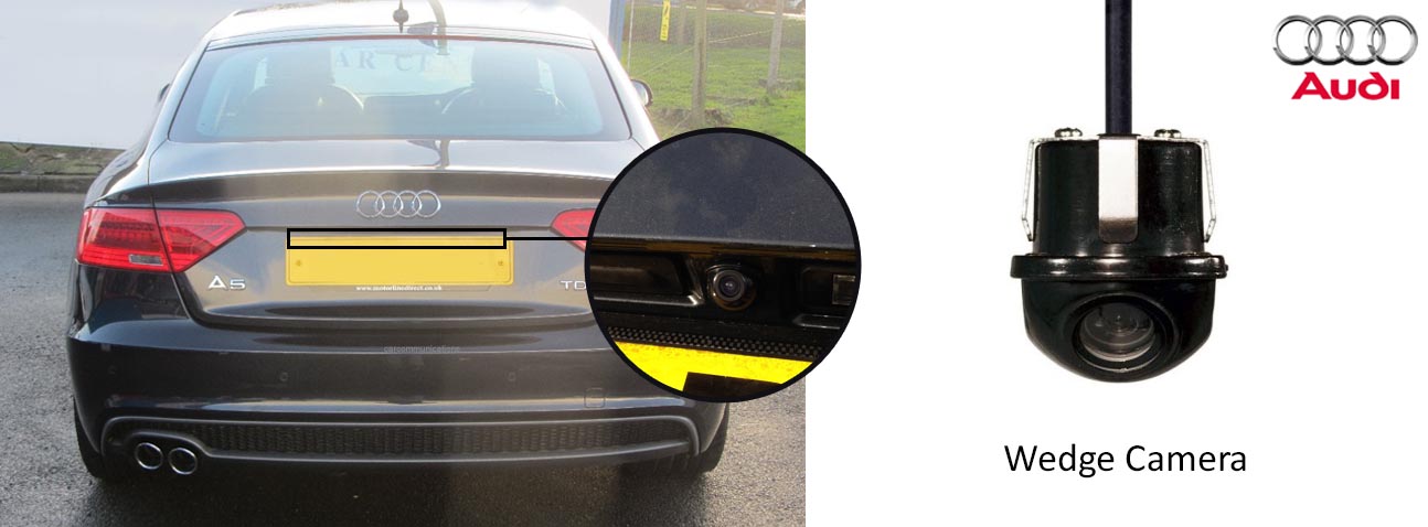 A5 reversing rear view wedge camera